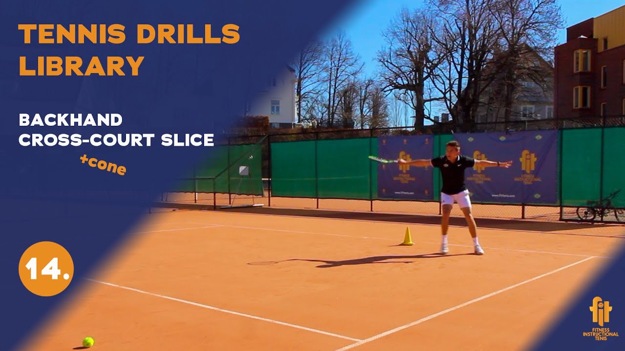 Top tennis drills Backhand cross court slice YouTube