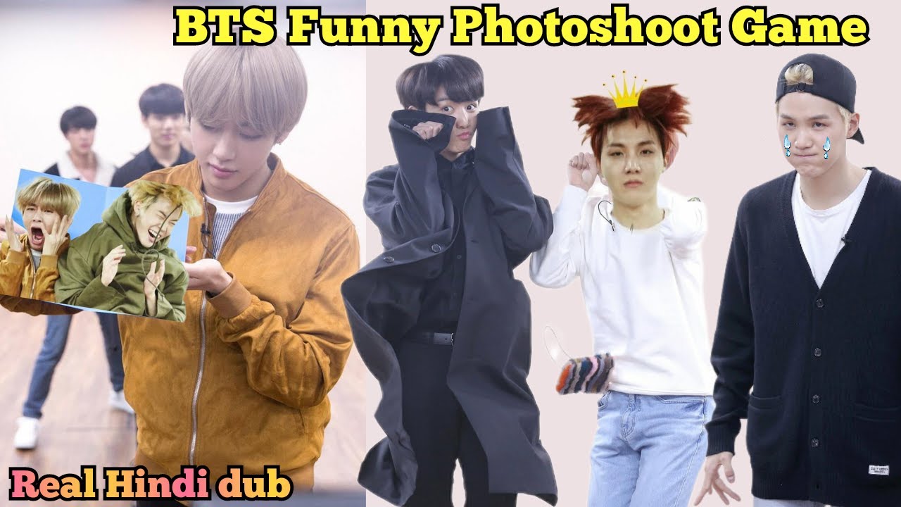 BTS Funny Photoshoot Game  // Part-1 // Real Hindi Dub // Run Episode33