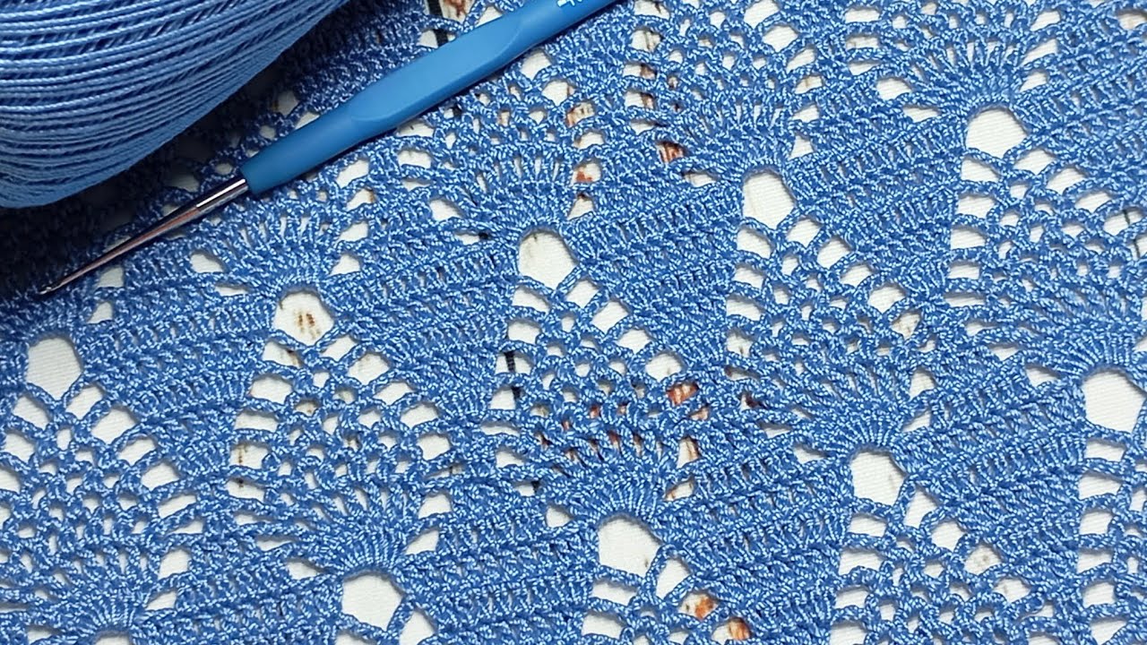 VERY EASY Pattern Crochet for Blouse, Tunic, Shawl, Runner, Curtain / очень простой узор крючком