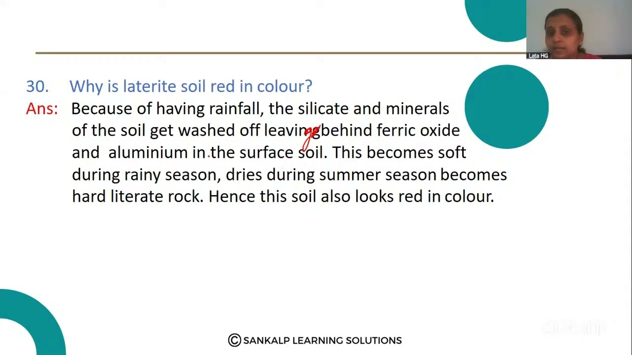 LBA Social   India  Soils Q No 30