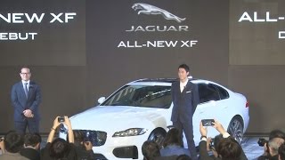 「ジャガー」新型車披露 錦織選手出席、軽量化をＰＲ
