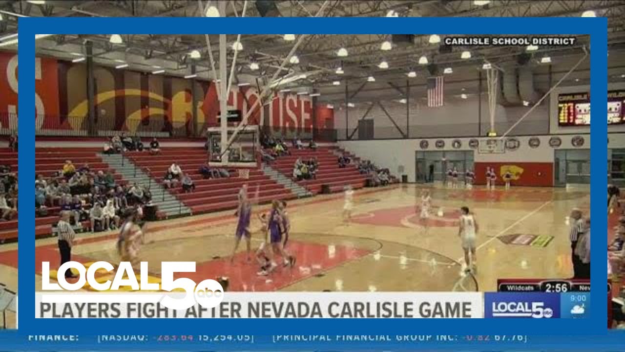 Carlisle basketball player arrested after punching Nevada player on