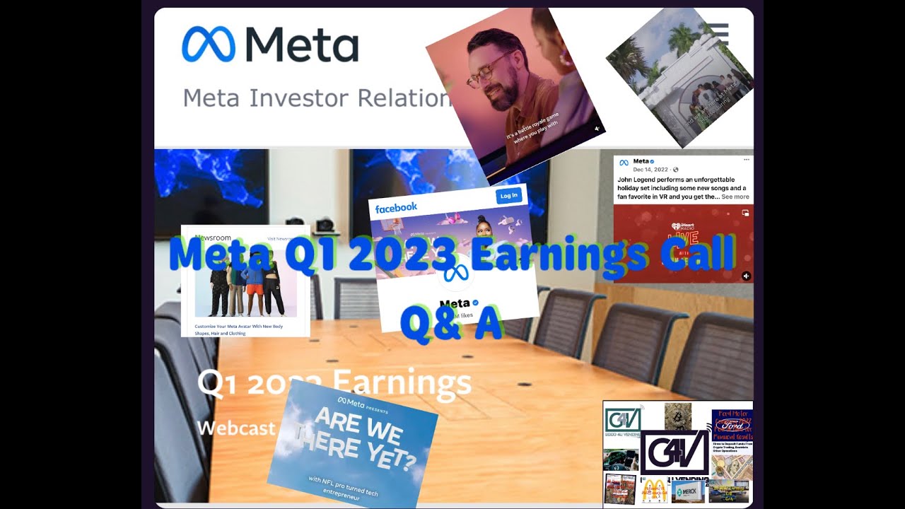 Meta Q1 2023 Earnings Call Q&A YouTube