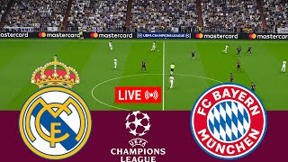 [LIVE] Real Madrid vs Bayern Munchen. UEFA Champions League 23/24 Full Match - VideoGame Simulation