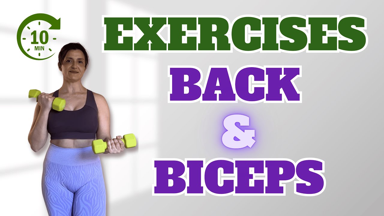 TONE YOUR ARMS AND STRENGTHEN YOUR BACK | 10 Minute Dumbbell Workout