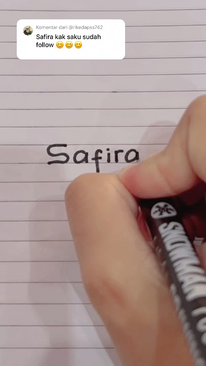 Menulis Nama SAFIRA #shorts #menulis #nama #handwriting #handlettering #caligraphy #trending