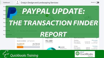 QuickBooks Tutorial: Paypal Update Transaction Finder Report