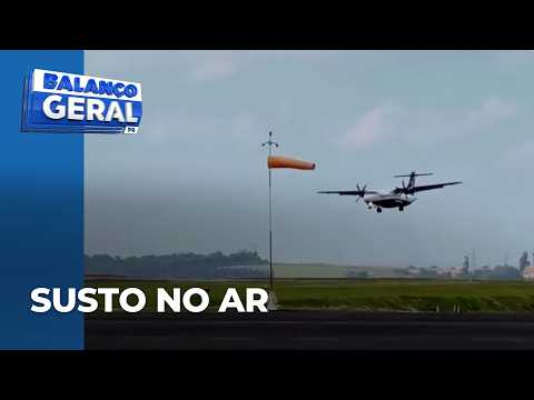 Ventania faz avião arremeter duas vezes durante tentativa de pouso: passageiros saíram de Curitiba