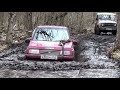 Спускаемся в карстовую воронку, ищем Царь Лужу. Suzuki Escudo, УАЗы, Нива, грязь