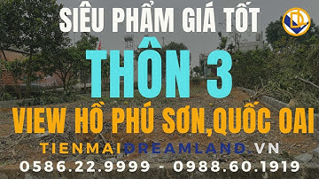 ĐẦU TƯ ĐẤT NỀN HÒA LẠC| 360m2 tại thôn 3 PHÚ CÁT, QUỐC OAI