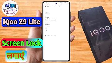 iqoo z9 lite 5g me lock kaise lagaye, iqoo z9 lite 5g me screen lock kaise lagaye