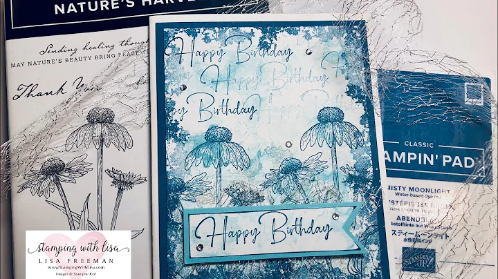Easy Collage Style Card with Natures Harvest and Artistically Inked stamp sets from Stampin Up!