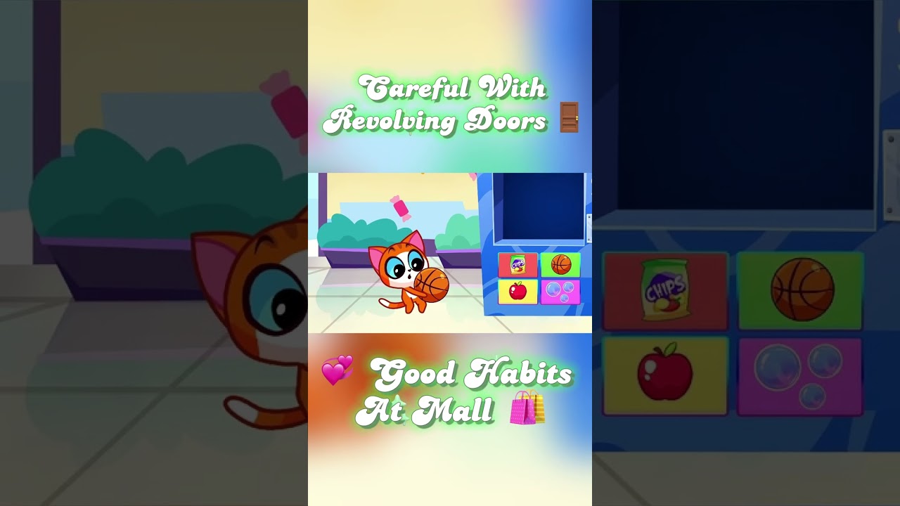 Oops, I’m Stuck! 🚪 Mall Safety Tips for Kids 😺 Purr Purr