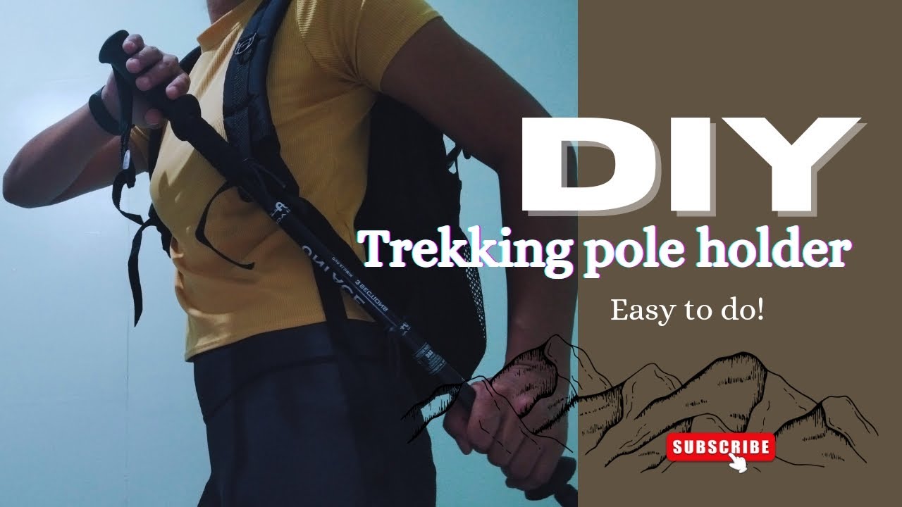 DIY Trekking/Hiking Pole Holder EASY TO DO! ⛰️🧗 YouTube