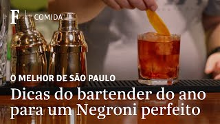 Aprenda a fazer um negroni perfeito com o bartender do ano