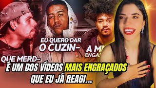 REAGINDO os MELHORES CORTES SECOS DAS BATALHAS DE RIMA | Parte 1 😂🔥