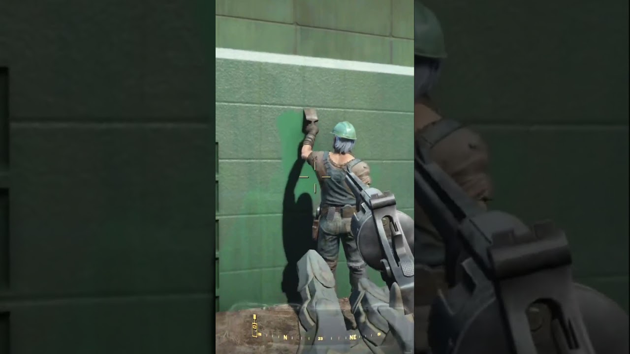 Abbot isn't the only one that can paint the Wall in Diamond City (painting the town red) 