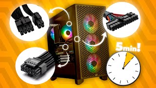 HOW TO CONNECT ALL YOUR PC CABLES IN 5 MINUTES!
