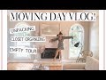 MOVING IN VLOG! Empty Tour, Unpacking, Closet organizing, ect!