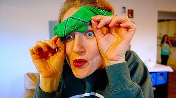 Blindfold Trust Walk Obstacle Course Challenge!