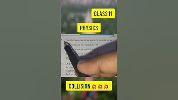 A collision is said to be perfectly inelastic when #neet #jee #jeemains #jeeadvanced #physics