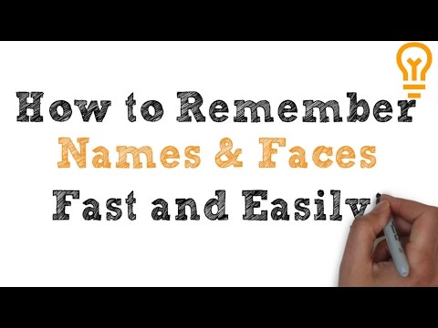 فيديو: كيف تتذكر الوجوه