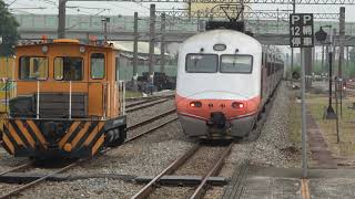 (4K) 108次 推拉式自強號E1000(E1010, E1019)停靠嘉義車站及離開斗南車站