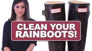 How to Clean Your Rain Boots! Hunter, Tretorn, Wellies etc. Shoe Cleaning Ideas (Clean My Space) screenshot 1