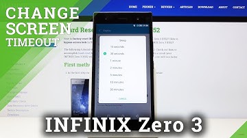 How to Set Screen Timeout in INFINIX Zero 3 – Blackout Time