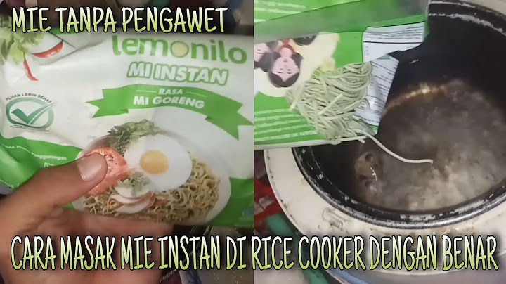 Berapa lama masak mie di rice cooker