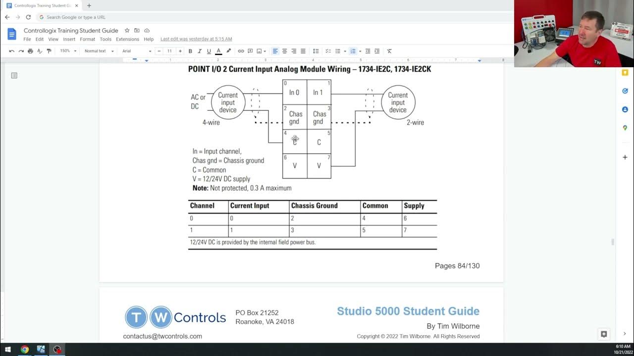 4 wire 4-20mA Current Source 1734-IE2C Wiring Diagram - YouTube