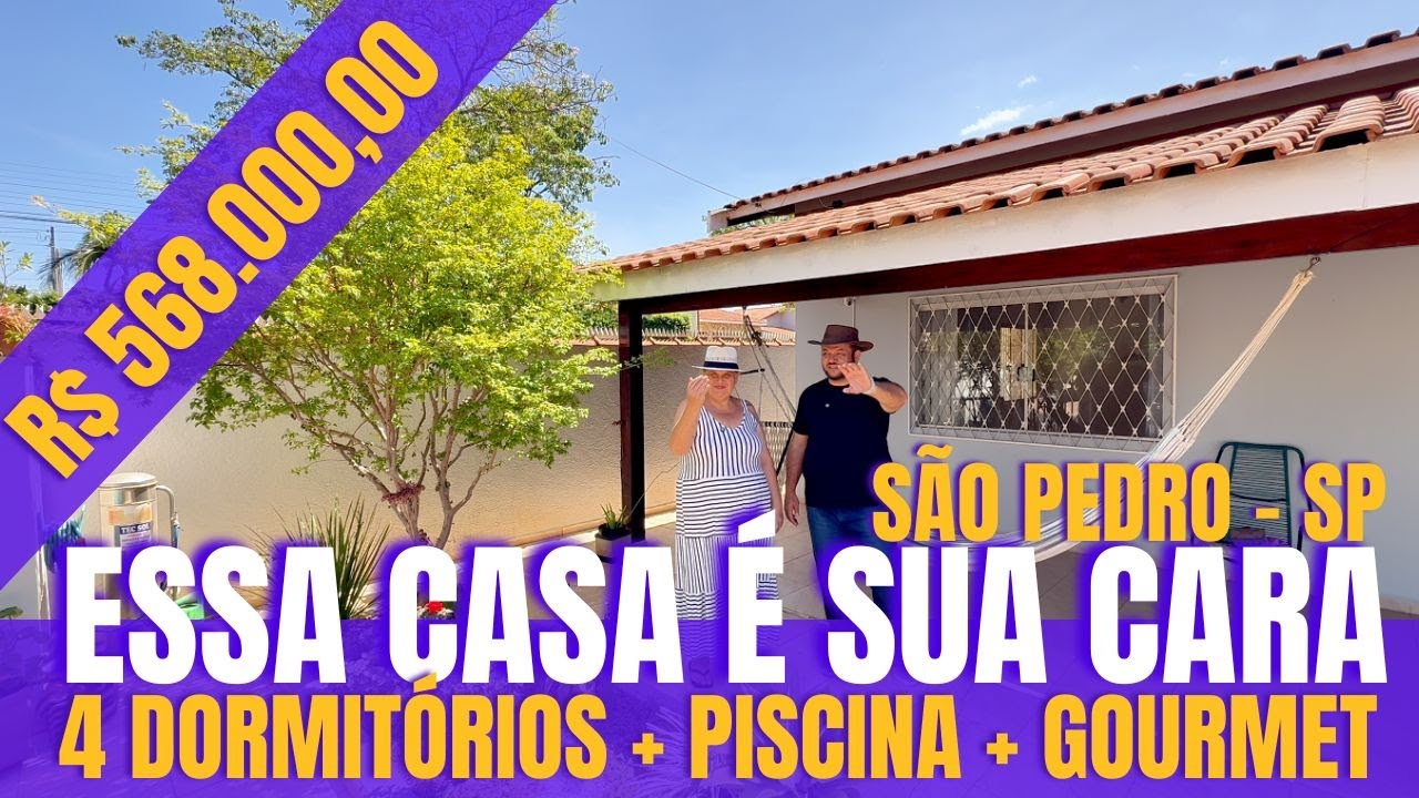 “Essa Casa Vai Fazer Você se Apaixonar! 😍 Jardim Botânico – São Pedro/SP” [VENDIDO]