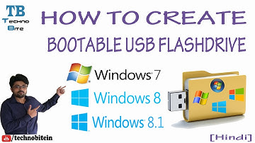 How To Make Bootable Usb Pen Drive For Windows 7/8/8.1 [Hindi]