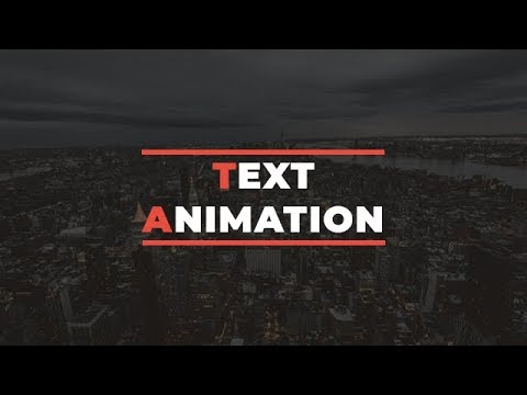 Simple Text Animation Just By Using HTML & CSS