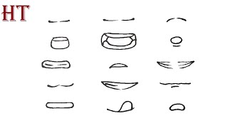 How to Draw Anime Mouths Step By Step   DragoArt