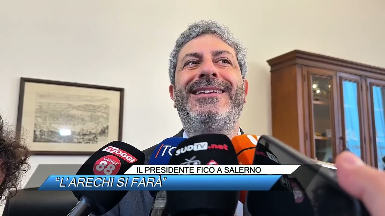 ✅  IL PRESIDENTE FICO A SALERNO: “L’ARECHI SI FARÀ”|SUD TV 114|