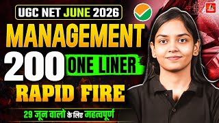 UGC NET Management Marathon | UGC NET Management 200 One Liner Question By Kanupriya Mam