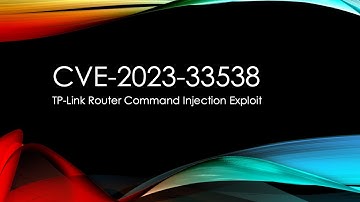 TP-Link Router Vulnerability CVE-2023-33538