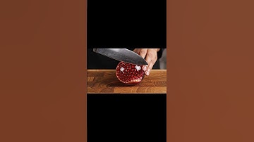 ASMR glass pomegranate cutting #ai #aiart #fruitcutting #glasscutting #relaxing #satisfying #shorts