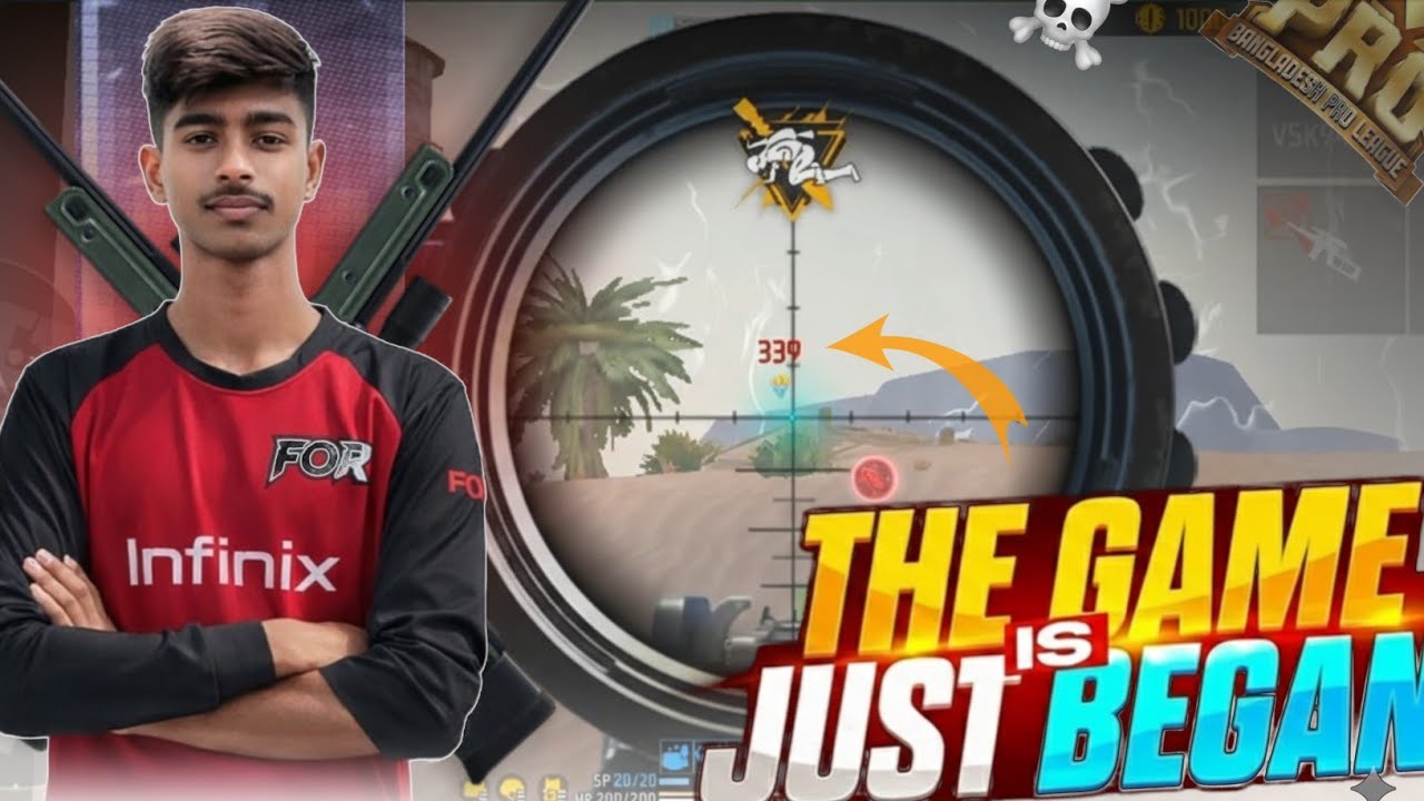 THE GAME JUST BEGAN. CS+BR TOURNAMENT HIGHLIGHT. FREE FIRE SNIPER. AXR EGOO07