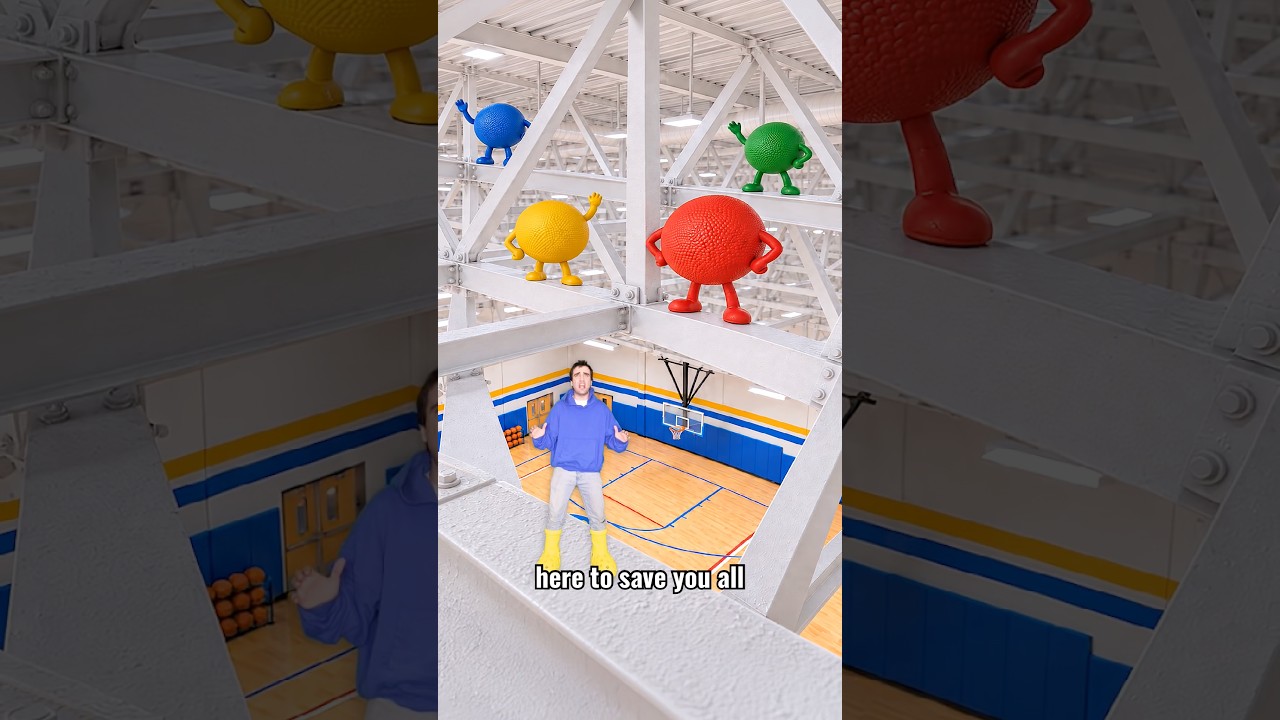 When There’s Always A Ball Stuck In The Gym Ceiling 🤣 #shorts #relatable