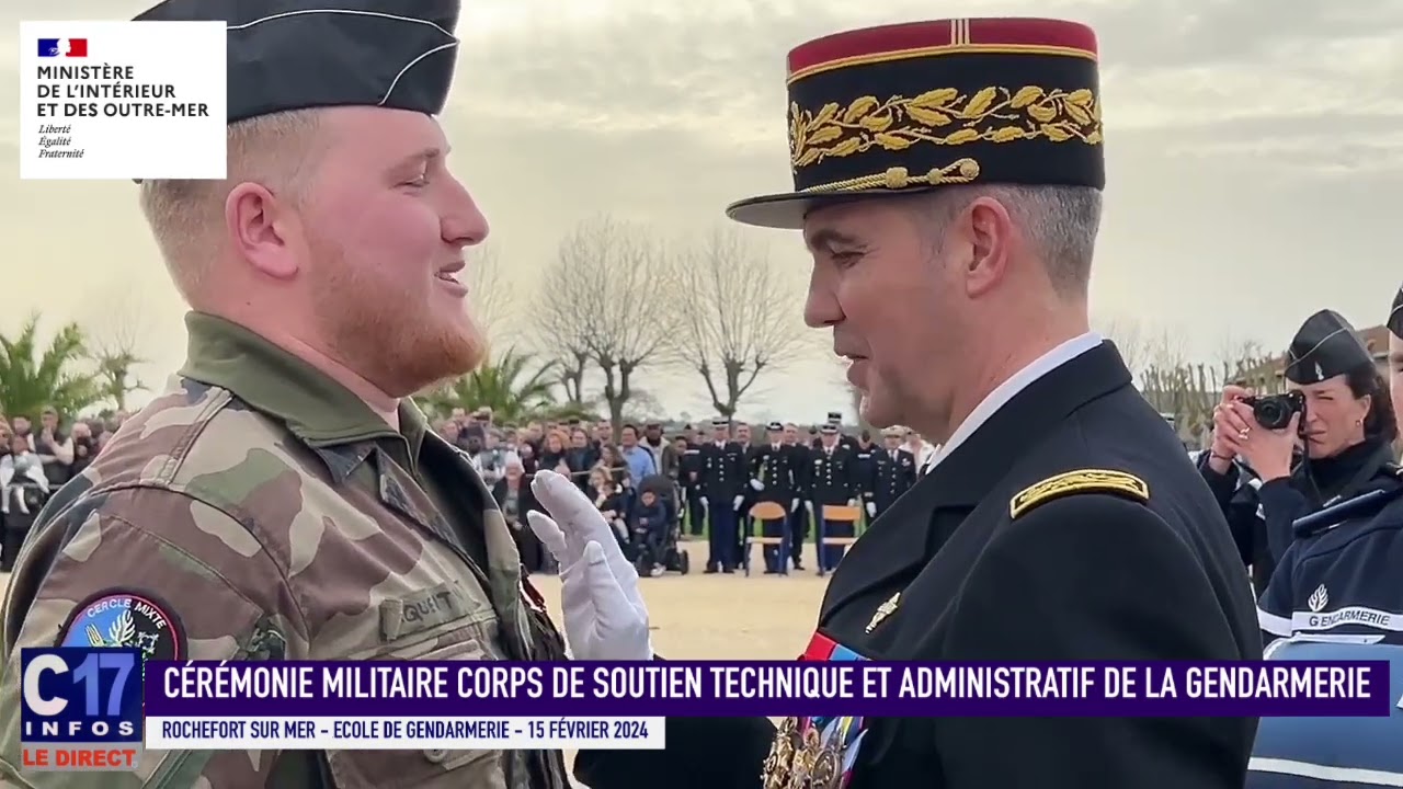 CÉRÉMONIE CORPS MILITAIRE DE SOUTIEN TECHNIQUE ET ADMINISTRATIF DE LA GENDARMERIE SECONDE PARTIE