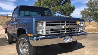 1985 Chevy K-10 SWB Restoration