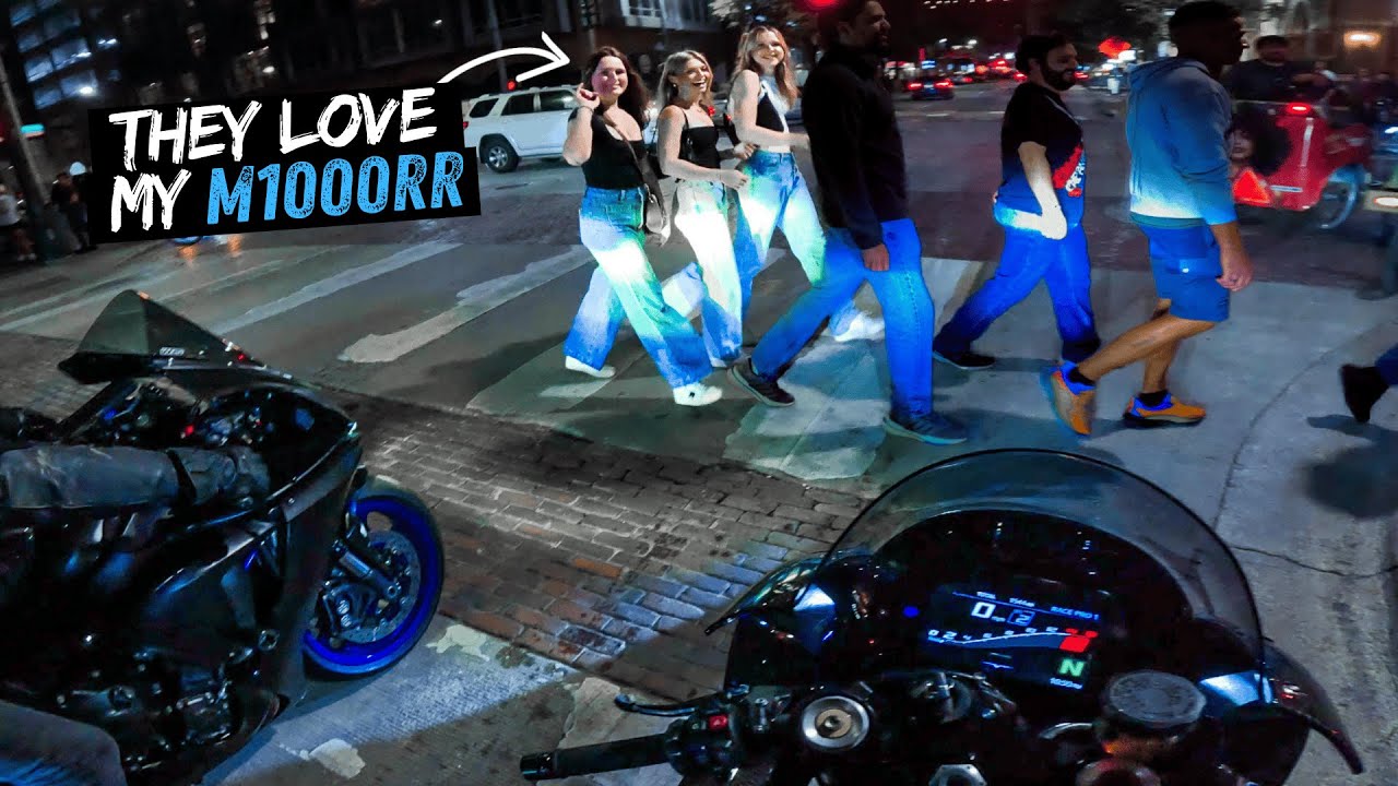 Отправляюсь в безумную ночную поездку на своем M1000RR в Техас