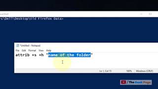 Completely Hide folder using cmd attrib command