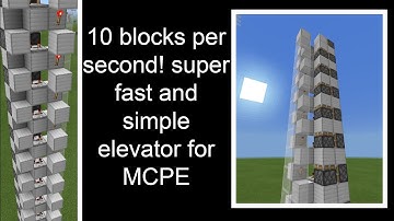 Fast, Simple and Compact elevator for Minecraft Bedrock/ MCPE/Windows/Switch/Xbox [Broken]
