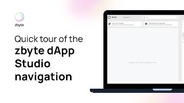 Quick tour of the zbyte dApp studio navigation | zbyte.io