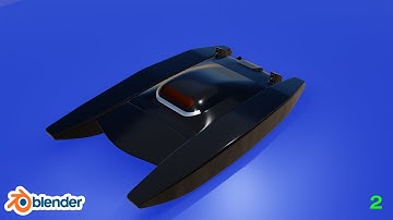 Blender Tutorial - How to Make a Speed Boat in Blender 2.90 - Pt.2