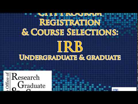 CITI-Training-IRB-Basic-Students-Video