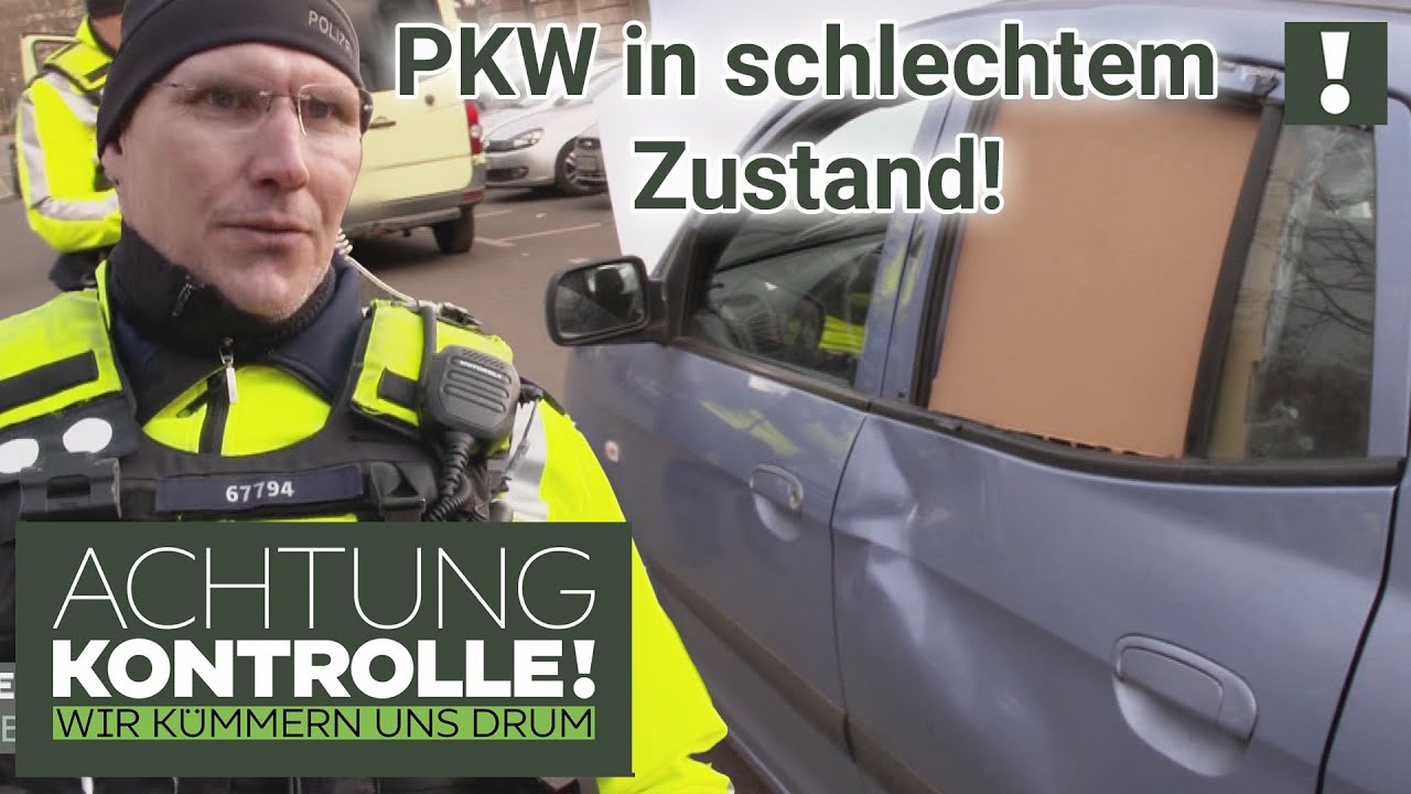 "ROLLENDE Zeitb*mbe?!" HEFTIG ramponierter PKW GESTOPPT! | Achtung Kontrolle
